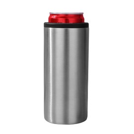 4 in 1 Insulated Can Cooler Double Walled Stainless Steel Beer Holder Cooler for 12 Oz Beer Bottles