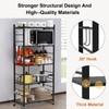 Himix Storage Shelves with 20 Hooks, 5-Tier Collapsible Organization Storage