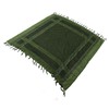 Scarf Head Wrap Breathable Kerchief Comfortable Shawl Green with Tassels