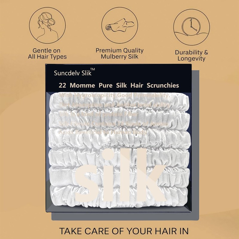 Suncdelv Slik Toalla De Seda Para El Cabello, Resistente A