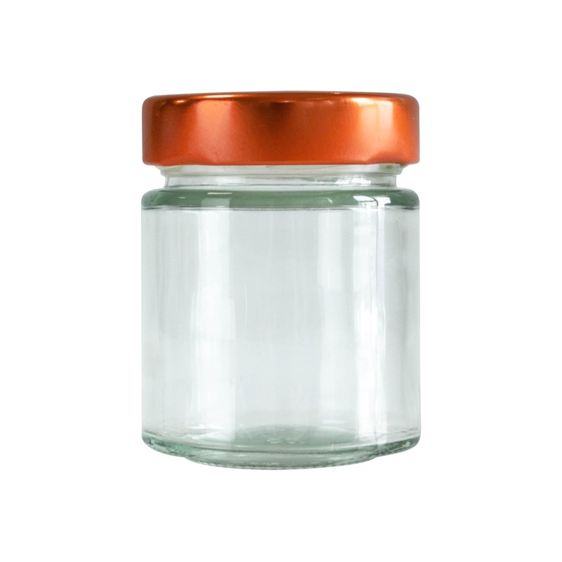 GPK4ALL 5oz Glass Jar with Metal Lids, Pack of 12