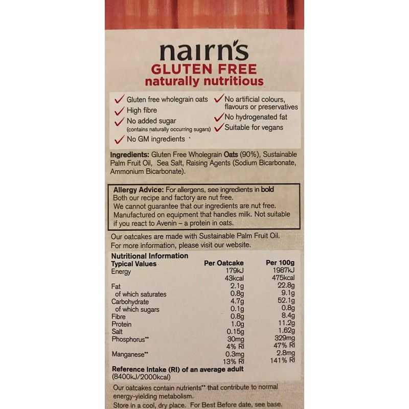 Nairn's Gluten Free Oatcakes 2 Pack Bundle - 2 Flavours
