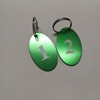 Sourcemall Aluminum Alloy Numbered Tags with Key Ring (Green, 1-50)