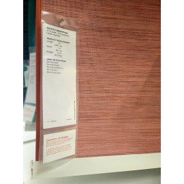 IKEA SET of 3 IKEA FONSTERVIVA Panel Curtain Light Red Natural 24x118" for VIDGA