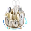 MINDFARGE Rotating Pencil Holder, Desk Organizer with Multi-Compartment Design-Stylish, Functional