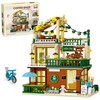 Loyratche 3 in 1 Coffee House Building Set with Light,