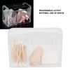 Transparent Cotton Swab Storage Box Makeup Powder Puff Cosmetic Tool