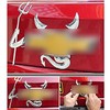 Huayang Stilvolle Silber 3D Teufel Dämon Auto hinten Emblem Aufkleber
