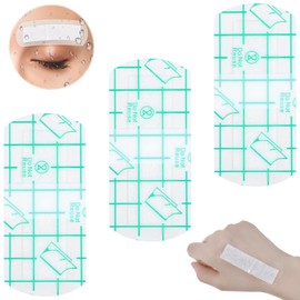Mabor 30Pcs Disposable Plastic Eye Shield, Waterproof Protective Eyebrow Tape, Microblading Aftercare Supplies, Clear Protection Film for Eyebrow Tattoo (1.42"x3.15")