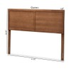 Baxton Studio Raya Mid-Century Modern Walnut Brown Finished Wood Full