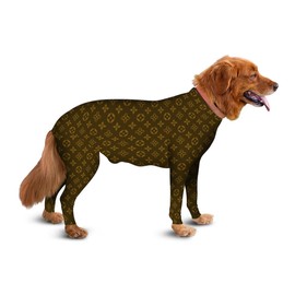 Shed Defender Original Dog Onesie - Seen on Shark Tank, Contains Shedding, Designed in USA, Recovery Suit for Dogs, Post-Surgery Shirt, Bodysuit, Jumpsuit, Hot Spot Allergy, Vet Approved