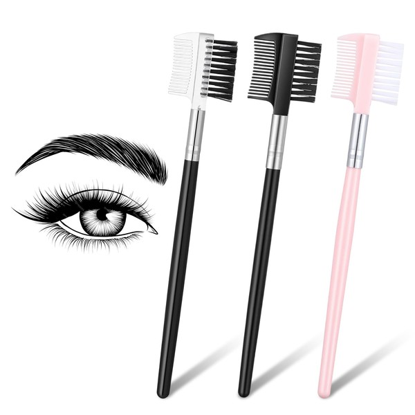Classicseali 3pcs Eye Lash Brushes Separator, Eyebrow Comb for Women,