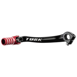 Tusk Folding Shift Lever Black/Red Tip - Fits: Honda CRF250X 2004-2009