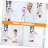 Hohopeti 2pcs Eye Exam Charts Standard Visual Testing Wall Chart