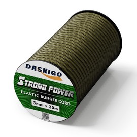 Bungee Cord Elastic Shock Cord, 5mm x 20M Army Green