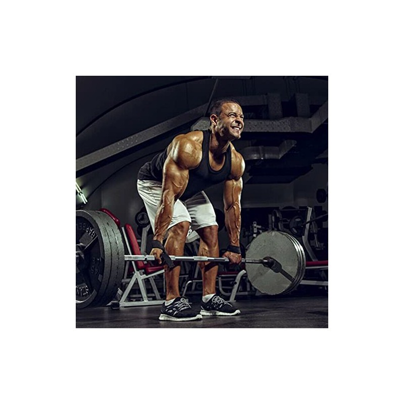 DMX INTL Weight Lifting Straps Single Loop Neoprene Padded Cotton