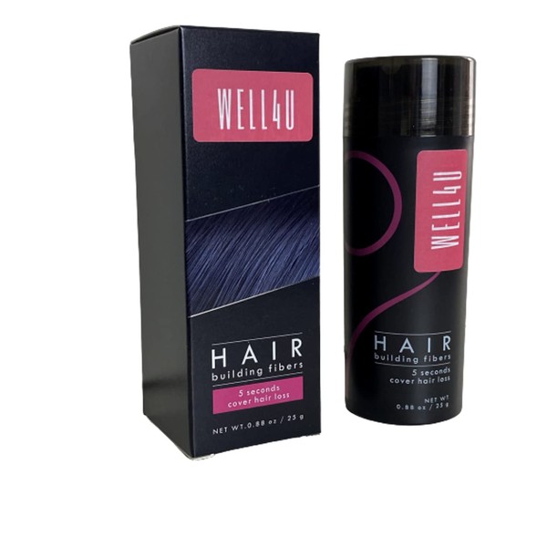 WELL4U Hair Filler, Scattered Hair, Pouring Hair, Hair Thickening, 10 Colours in 12 g and 25 g, Available Here (25 g, Dark Brown)