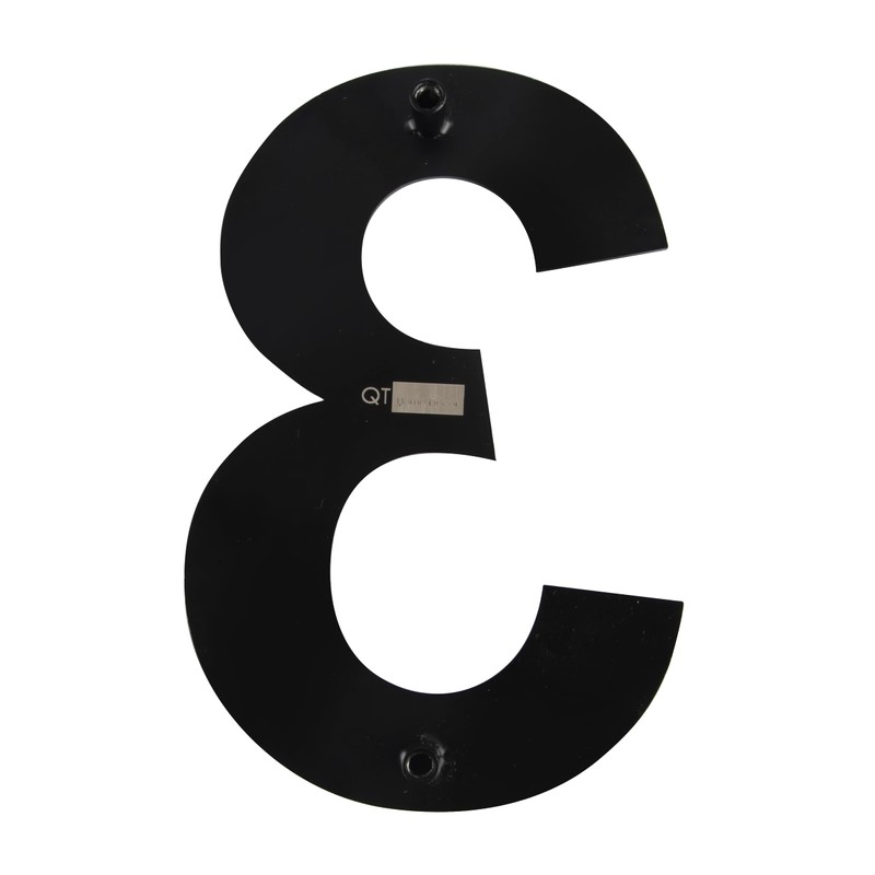 QT Modern House Number - SMALL 4 Inch BLACK -