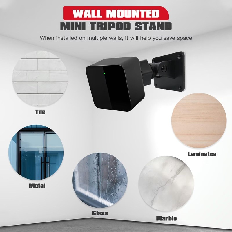 KOGUNXU Wall Mount 1/4 Screw Mini Tripod Stand Holder for