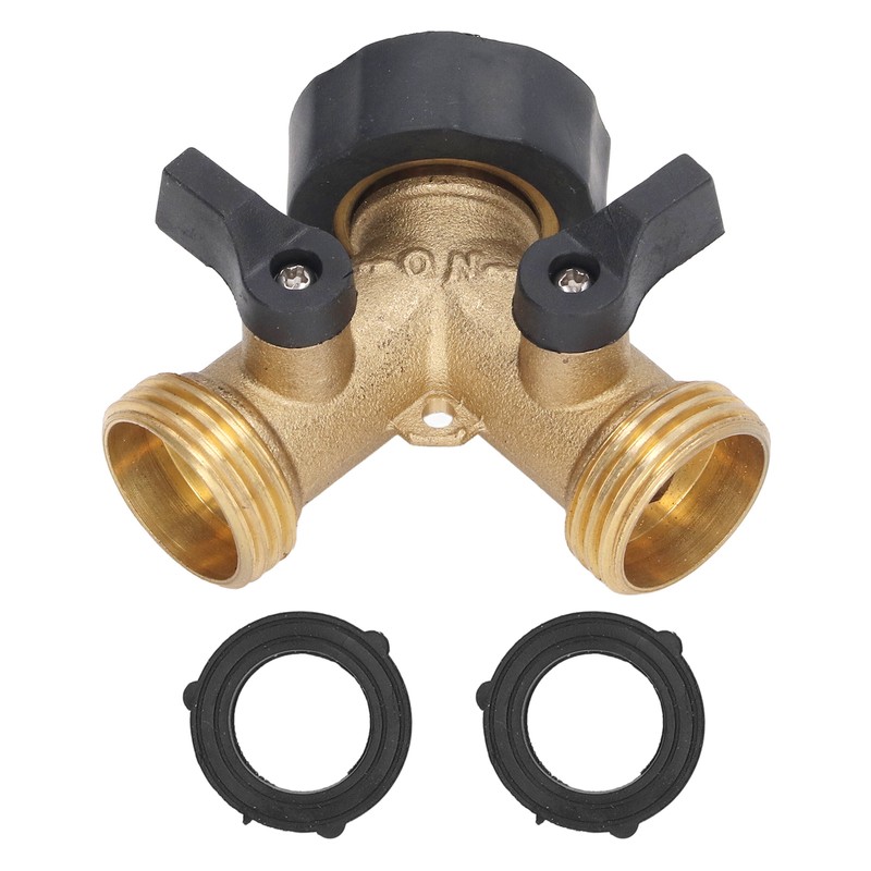 2 Way Ball Valve Durable Brass Plastic Valve Switch 3/4in