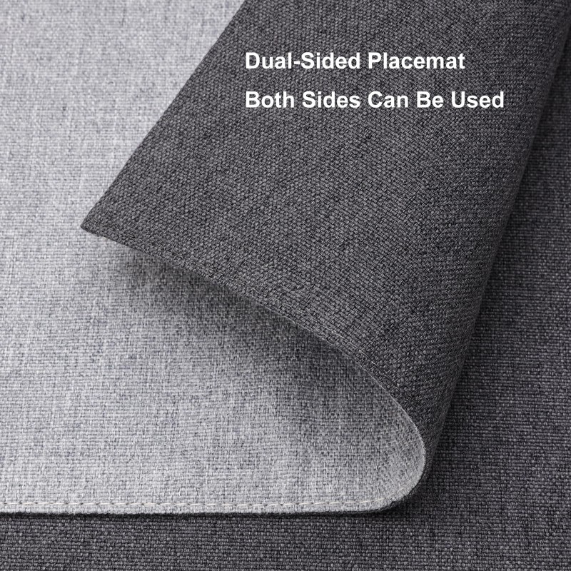 Banchif Table Runner Washable Linen Table Runner Non-Slip Stylish Double-Sided