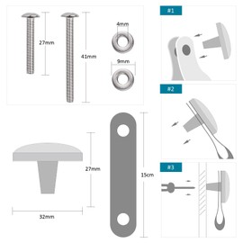 Rockcloud Pack of 2 Round Obsidian Drawer Knobs with Black Leather, Polished Circle Pulls Handle for Cupboards Cabinet Dressers Bathroom Home Office Decoration