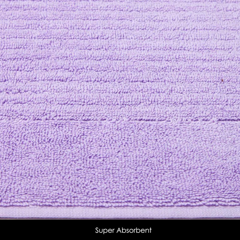 HOMESCAPES Imperial Plain Lilac Bath Mat 50 x 80 cm