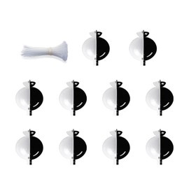 Stroagymoon 10 Packs Medium Size Plant Rooting Grow Propagation Ball, Still Air Box, Reusable Half Transparent Grafting Device Replacement Spare Parts