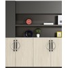 Coinkoly 10 Pack Black and Brushed Satin Nickel Cabinet Pulls