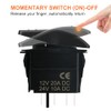 HOKAAER HOKAAER Momentary Horn Rocker Switch Waterproof 12V/20A 24V/10A 5Pin