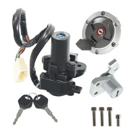 GXYWADY Motorcycle Ignition Switch Lock Fuel Gas Cap Replacement for 250R EX250J 2008-2012 300 EX300A EX300B 2013-2015