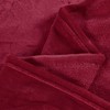 BYTIDE Solid Color Flannel Fleece Queen Bed Blanket with Storage