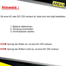 Area1 Standard Replacement CDI Ignition Box GY6 50 cc Compatible with Explorer AGM RS Yiying 50QT/139QMA/QMB