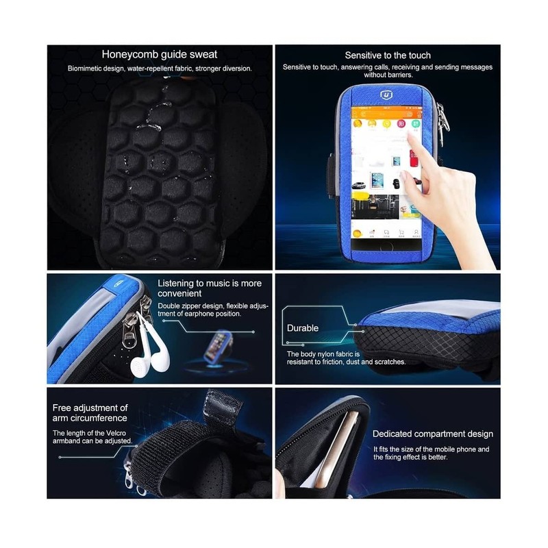 DFV mobile - Waterproof Reflective Armband Case with Touchscreen with