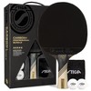 STIGA Carbon+ Bundle Ping Pong Paddle Set – 7-ply Extra