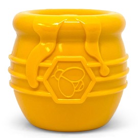 SodaPup Honey Pot – Durable Dog Treat Dispenser & Enrichment Toy Made in USA from Non-Toxic, Pet Safe, Food Safe Natural Rubber Material for Mental Stimulation, Problem Chewing, Calming Nerves, & More