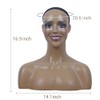 LVPETALIZE Mannequin Head with Shoulder, Wig Head Stand with Mannequin