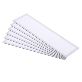 PATIKIL 4"x14" Magnetic Vent Cover, 6 Pack Floor Wall Air Registers Cover Strong Magnet Vent Screen Mesh for Blocking Hair Dust Debris, White