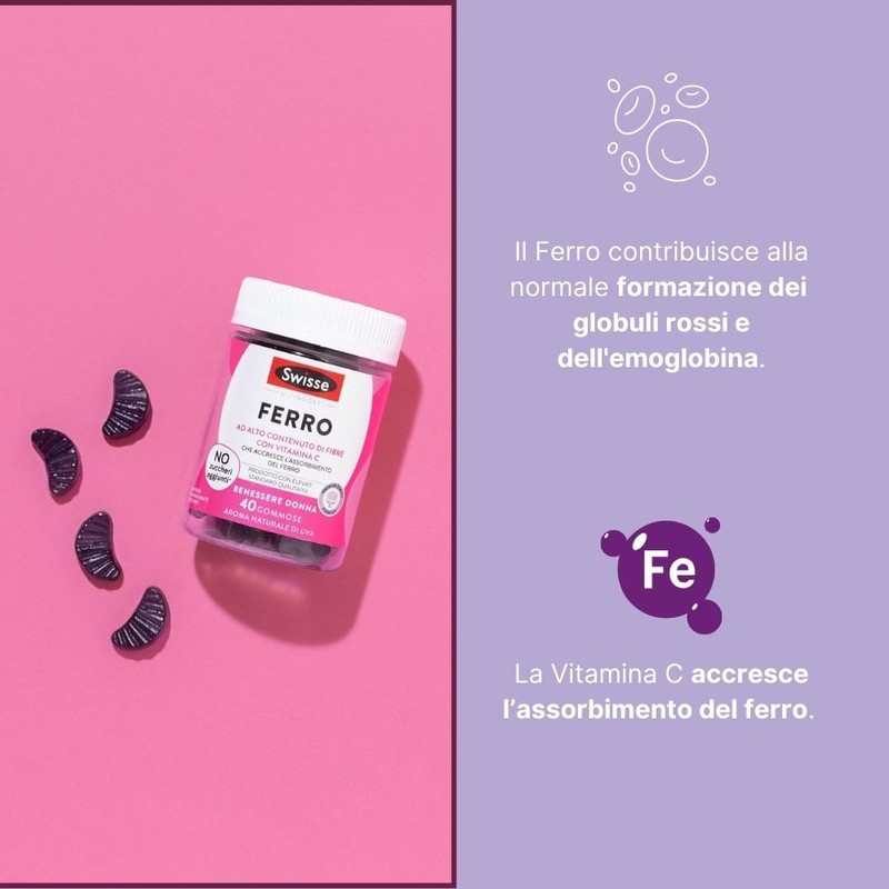 SWISSE Ultiboost - Ferro Integratore per Supporto Formazione di Globuli