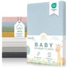 Laleni Premium fitted sheets for baby bed, breathable, 100% cotton