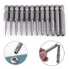 Bestgle 12pcs T5-T40 Torx Head Screwdriver Bit Set 1/4 Inch