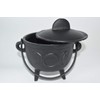 Nature's Enlightenment Large Cast Iron Triple Moon Cauldron for Incense,