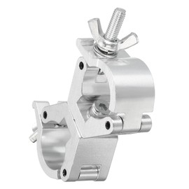 sourcing map Light Truss Clamps, Aluminum Alloy Stage Lighting Pipe O Clamp for 1.18-1.42inch OD Tube Max Load 150lb Double Buckle, 1Pcs