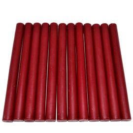 Matte Dark Red Flexible Glue Gun Sealing Wax Sticks Wax Seal Rod for Sealing Wine Bottle - 12 Sticks
