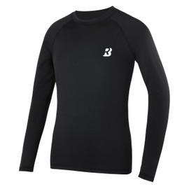 Roadbox Boys Youth Compression Shirts - Long Sleeve Athletic Undershirt Kids Quick Dry Base Layers for Baseball Soccer Football