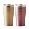 Maebata Luxe リュクス Pair Thermo Tumbler Gold & Pink 340ml