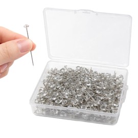 Corsage and Boutonniere Pins, 38mm Clear Straight Flower Pins with Diamond Heads for Bouquets, Wedding Corsages, Wrist Flowers, Sewing Crafts and Decorations, 300PCS