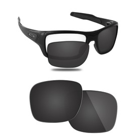 Fiskr Polarized Lenses Replacement Compatible with Oakley Turbine OO9263 Sunglasses, Impact Resistant & Perfect Fit - Classic Black