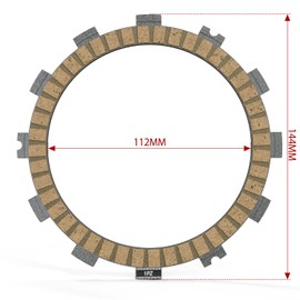 1PZ JP8-CP3 Motorcycle Clutch Plate Plate Kit 5 Piece Set Kawasaki ZXR250 Barrios Barrios 2 Estrela 250 Repair Replacement Parts