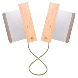 Bompro Vinyl Fence Railing Removal Tool, Solid Wood Handle Fence Remover,Labeled Railing Remover for Vinyl Fences Over 5-1/2" Quick Removal and Replacement (Log Color)